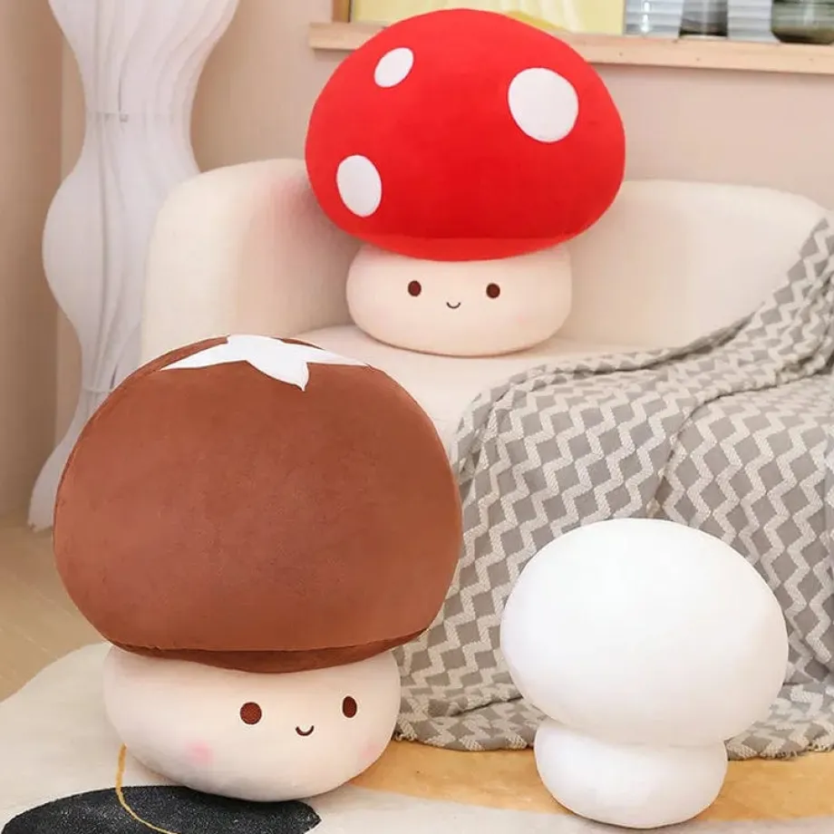 Peluche squishmallow champignon coloré