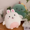 Peluche squishmallow dinosaure vert petit et mignon