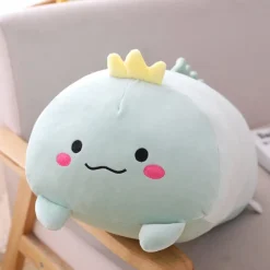 Peluche squishmallow dinosaure couronné