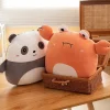 Peluche squishmallow panda blanc petit et mignon