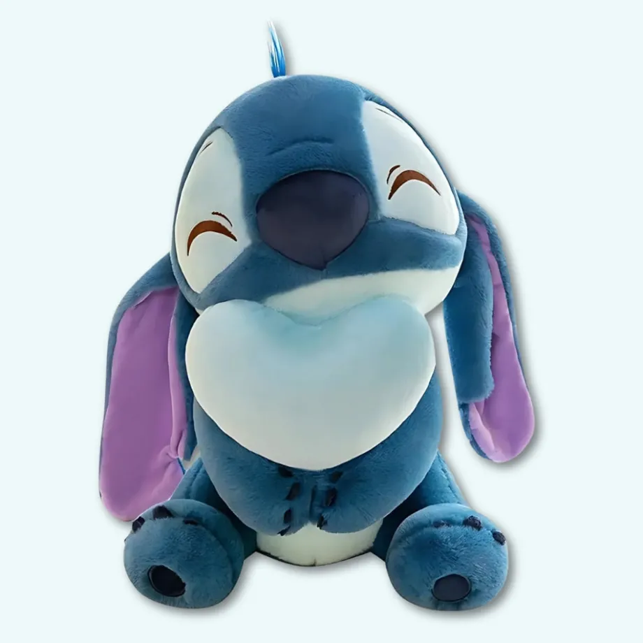 Peluche Stitch cœur tendre câlin enfant Disney doux