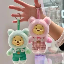 Peluche style Labubu Winnie ourson velours doux câlin