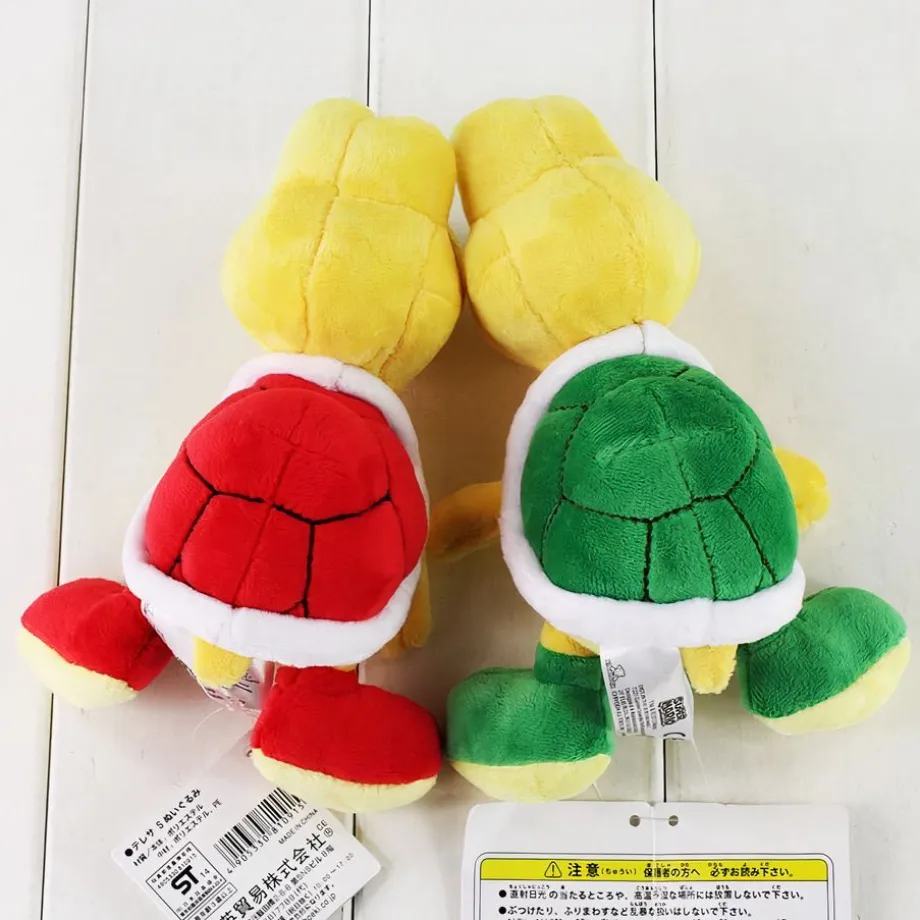 Peluche tortue Koopa Troopa verte Mario douce enfant