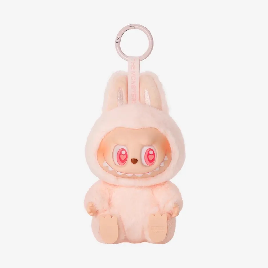 Peluche type Labubu assise boîte mystère