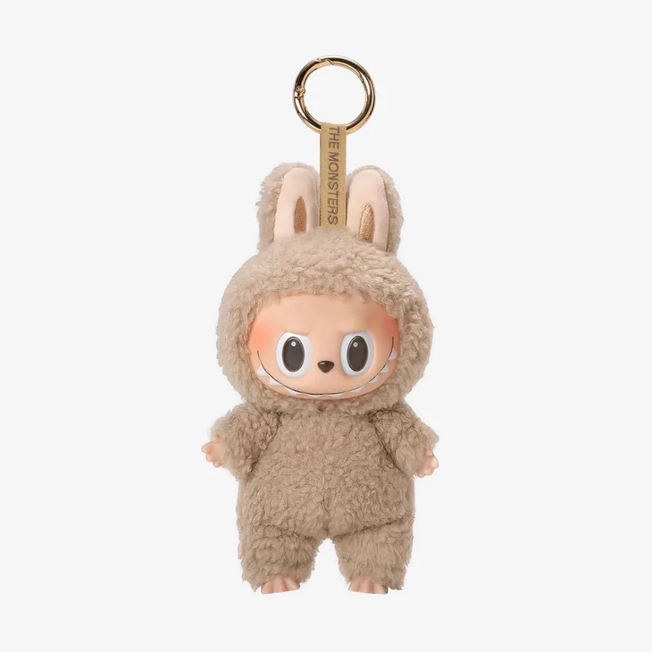 Peluche type Labubu debout boîte mystère