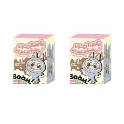 Peluche type Labubu debout boîte mystère