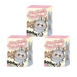 Peluche type Labubu debout boîte mystère