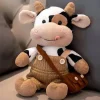 Peluche vache en salopette