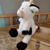 Peluche vache mignonne à fourrure blanche