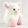 Peluche vache rose et blanche mignonne et douce