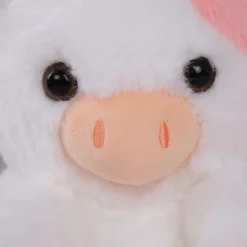 Peluche vache rose et toute petite