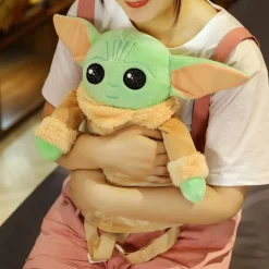 Peluche Yoda sac à dos doux vert enfant Star Wars