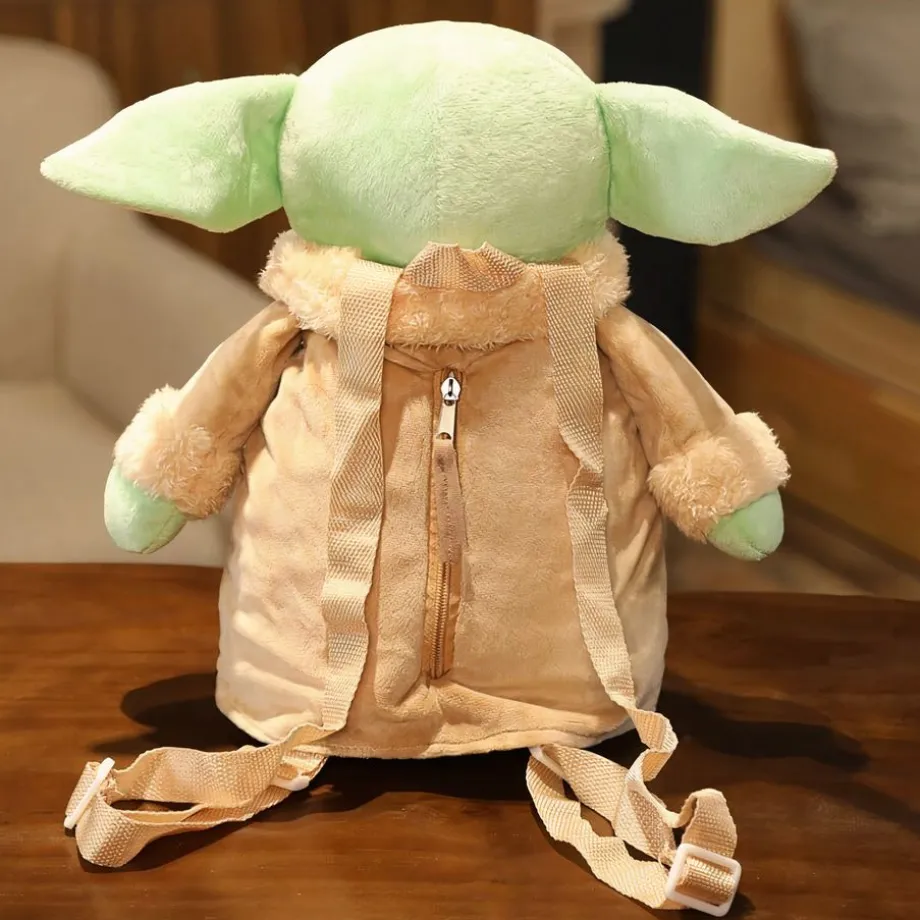 Peluche Yoda sac à dos doux vert enfant Star Wars